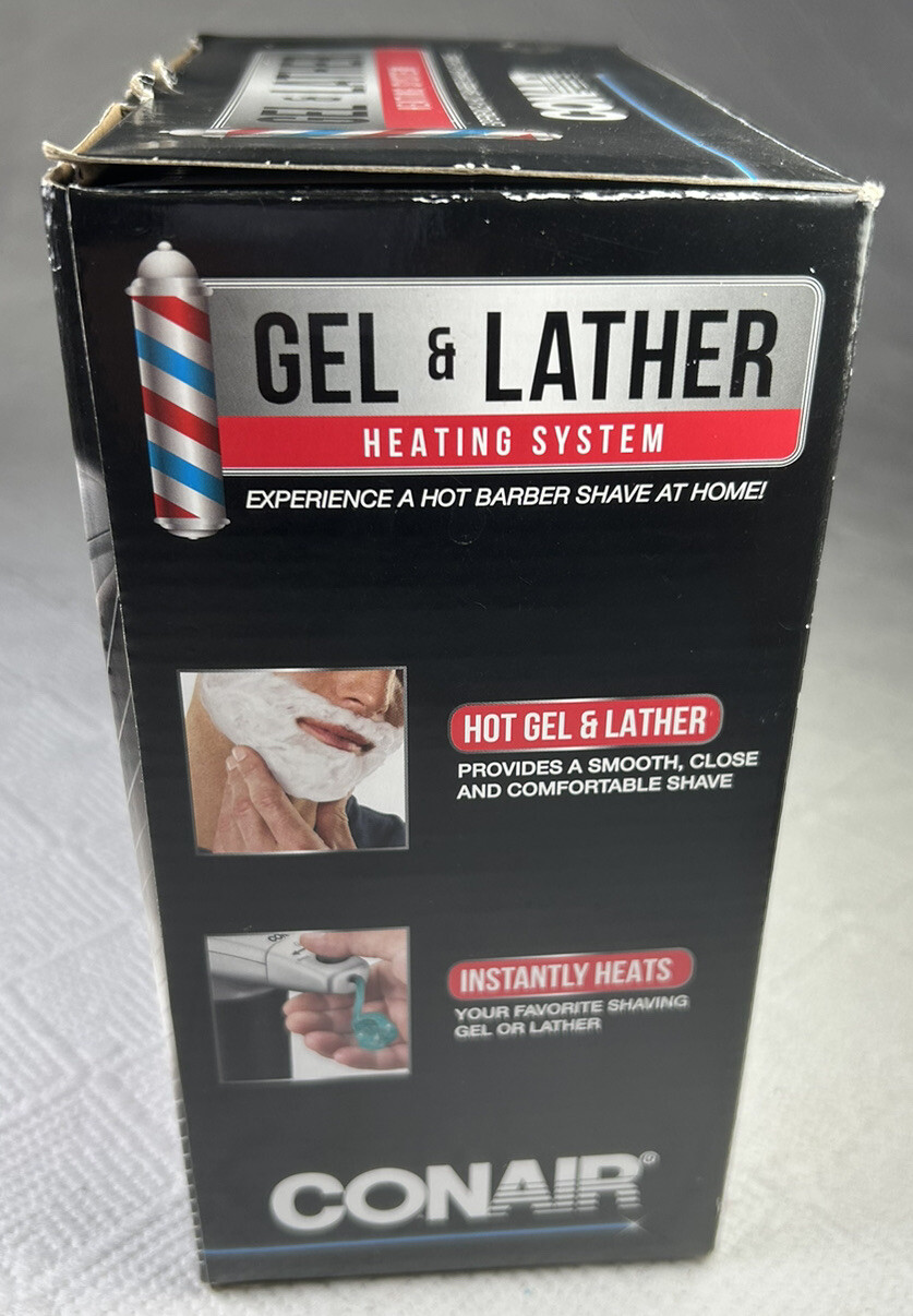 Conair GEL & LATHER Heating System Dispenser Shaving HGL1N New Open Box