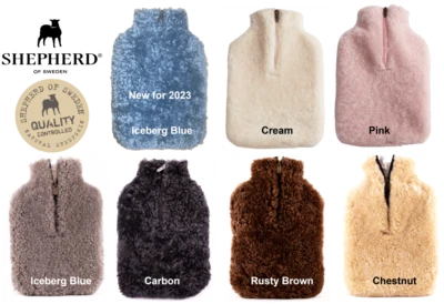Shepherd of Sweden Kerri Sheepskin Luxury Hot Water Bottle Cover (1.5L capacity)
