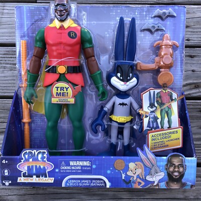 SPACE JAM New Legacy LEBRON JAMES as Robin BUGS BUNNY as Batman NIP