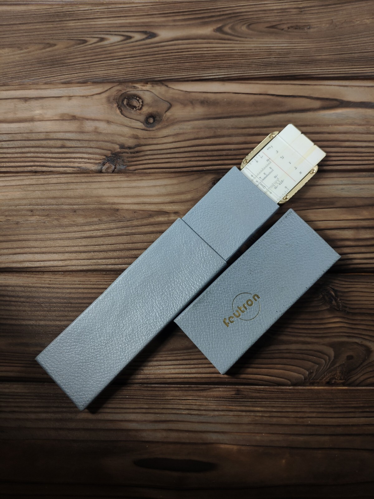 Vintage DDR Germany Slide Rule Logarithmic Ruler Small Analog ...