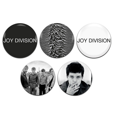 5x Joy Division Band Punk Indie 25 mm / 1 Zoll D Pin Button Anstecker