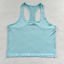 Lululemon Icing Cyan Blue Swiftly Tech Racerback Tank Top 2.0 Race Length 14