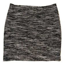 Ann Taylor black/white tweed mini skirt - sz 4P