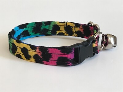 leopard print cat collar
