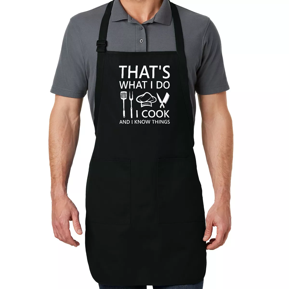 When Mom is Cooking Kitchen Apron with Pocket Gift Funny Humor Gifts  Christmas