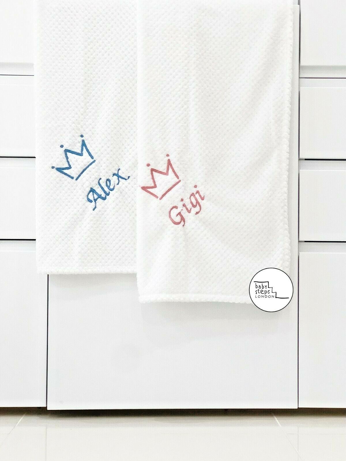 Personalised Waffle Blanket Luxury Soft Name & Design - Baby Kids Toddler Gift