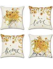 Ohok Pillow Covers 18x18 Set of 4 Throw Pillow Covers for Home