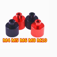 Anodised Aluminium Knurled Thumb Nuts, Blind Hole, M3 M4 M5 M6 Grip Knob Nut