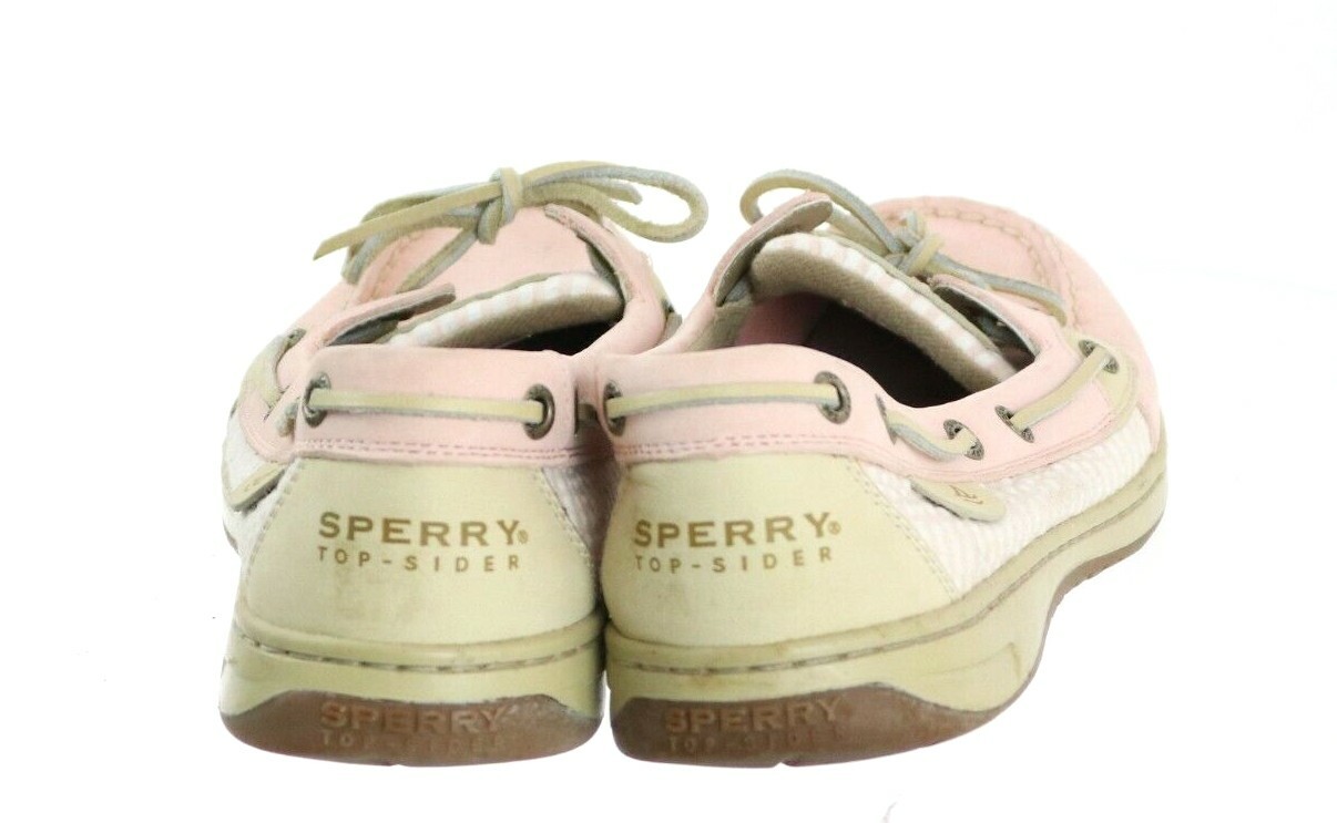 Sperry Top Sider Women's Boat Shoes Size 9.5 Leather Pink Beige eBay