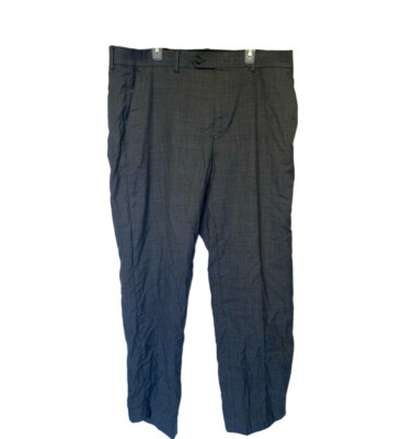 Lauren Ralph Lauren Wool Men's Dress Pants 34x30 Gray Cuff Pleated 