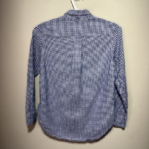 Ralph Lauren Boys Youth Size 8 Long Sleeve Button Down Shirt Blue & White Preppy - Picture 2 of 5