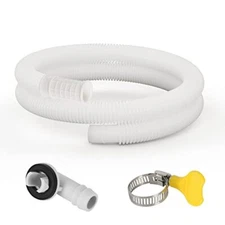 5Ft Air Conditioning Drain Hose Premium Polyethylene Lightweight Corrosion Re...