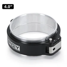 1Pcs HD Pinless Clamp Flange Assembly Fits 4" 102mm Turbo Dump Pipe Black