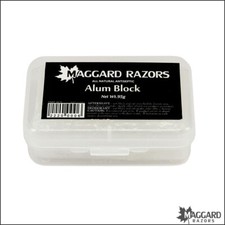 Maggard Razors - Alum Block with Plastic Travel Case, 95g