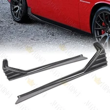 CARBON STYLE 30.6" MP-STYLE SIDE SKIRT ROCKER SPLITTERS WINGLET WINGS DIFFUSER