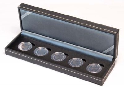 Lindner S2362-5EK Münzkassette NERA S für 5 St. dt. 5â ¬-Sammlermünzen in Münzka