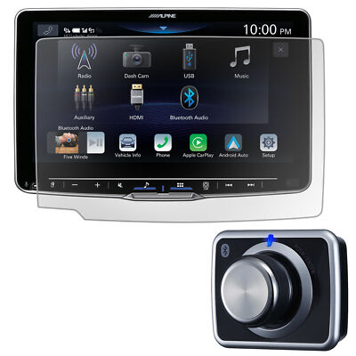 Alpine KAE-HF9DA, iLX-F509 Screen Protector & RUX-H02 Bass Knob for Halo Display