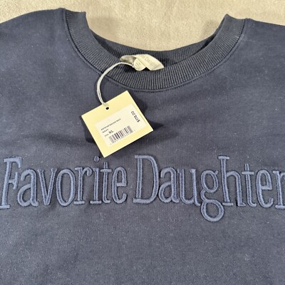Favorite Daughter Blue Sweatshirt Size XL New