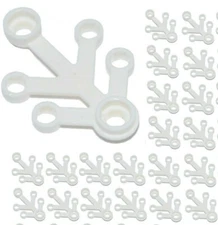 ☀️NEW LEGO x20 Small WHITE Snow Ice 4 x 3 Tree Leaf Branch limb Forest town 