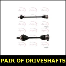 Pair Driveshaft Front Left Right FOR SKODA FABIA 100bhp I 1.9 00->08 Apec
