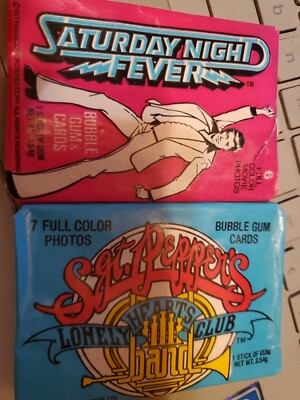1979 Topps - The Beatles Sgt Peppers - Saturday Night Fever -Sealed Wax Pack Lot