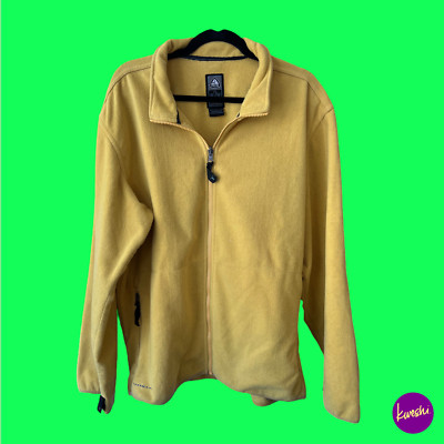 NIKE ACG True Vintage Polartec Fleecejacke, Full Zip, gelb, UK L | EU 52