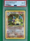 2000 Pokemon Game Charizard Holo Base II #4 PSA 8 NM-MT