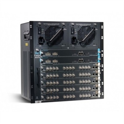 Cisco WS-C4507R-E Wired WAN 8-Port 10/100/1000Mbps Gigabit, Black