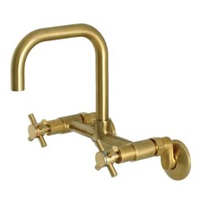 Kingston Brass KS413 Concord 1.8 GPM Widespread Bridge Kitchen - Brass