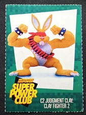 C2 Judgment Clay: Clay Fighter 2 #141 Super Power Club - Nintendo Power Card
