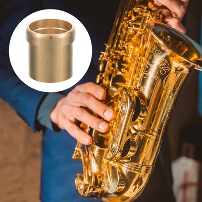  Messing Sax Bend Neck Hoop Sax Bent Neck Socket Hoop Saxophon Klemme