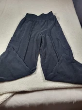 SO Good For Life Women's Black Corduroy Pants High Rise Wide Leg Medium Elastic