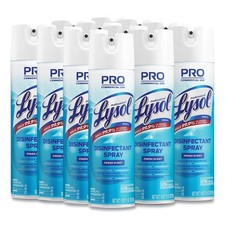 Professional LYSOL Brand 04675CT 19 oz. Aerosol Spray - Fresh Scent 12/CT New