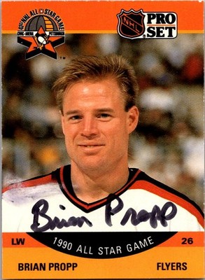 1990-91 Pro Set #360 Brian Propp Autograph - No COA