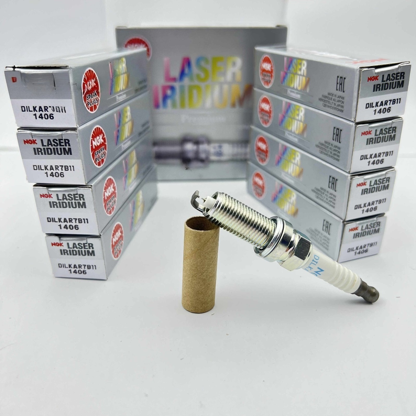 8X NGK 1406 DILKAR7B11 Laser Iridium Spark Plug for XP5683DP2 XP5683 IXEH22TT
