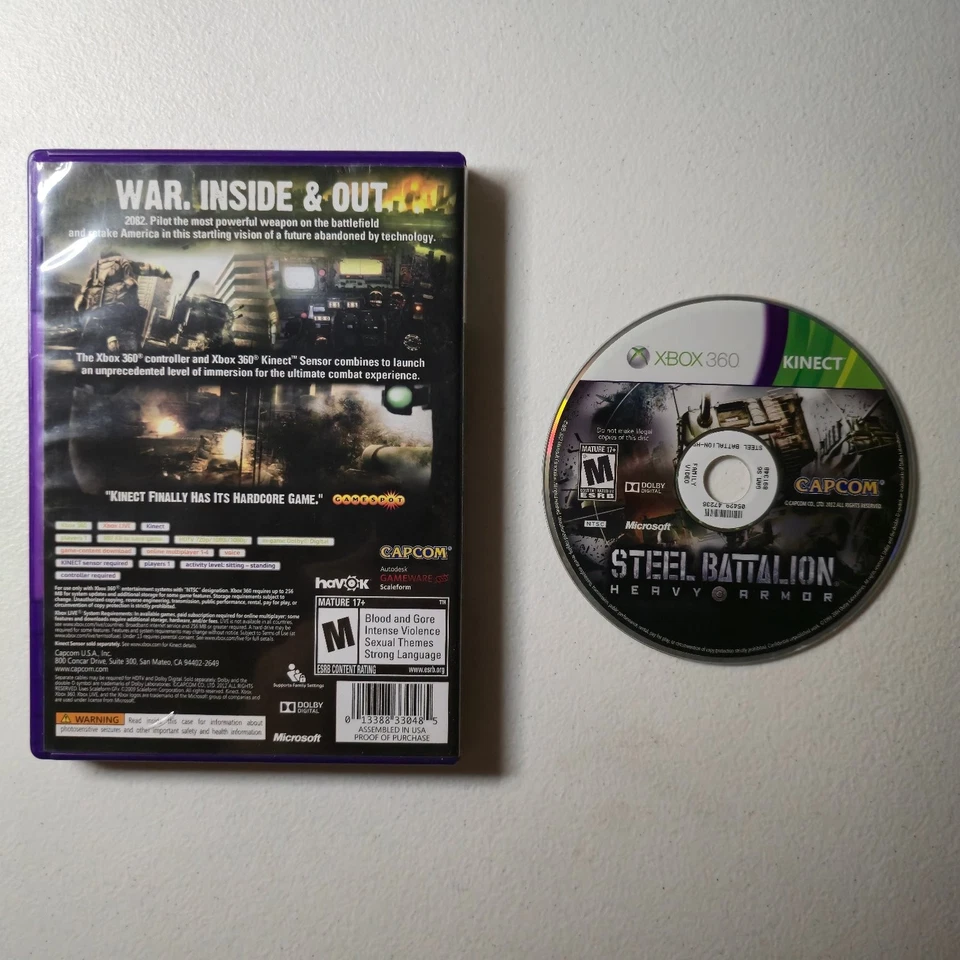 Steel Battalion Heavy Armor Xbox 360 Kinect Video Game Multiplayer - Image 2 of 2