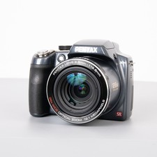 Pentax X90 12MP digital bridge camera - 26x Zoom - blue