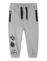 Sweatpants Jungen Name IT Nmmnyree Nreg, Grau Melange, GrößE 116, Jogginghose