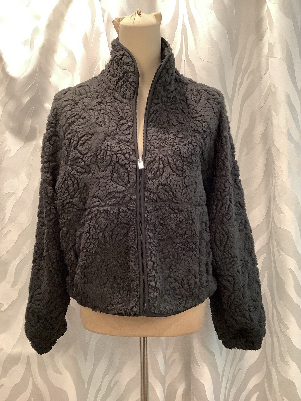 Roxy “Blurry Cloud” Snowboarding Phantom Fleece F… - image 2