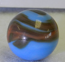 207011m Vintage Christensen Agate Company Swirl Marble .61 Inches Near Mint
