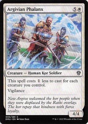 Argivian Phalanx 5 Dominaria United Common Magic: The Gathering NM