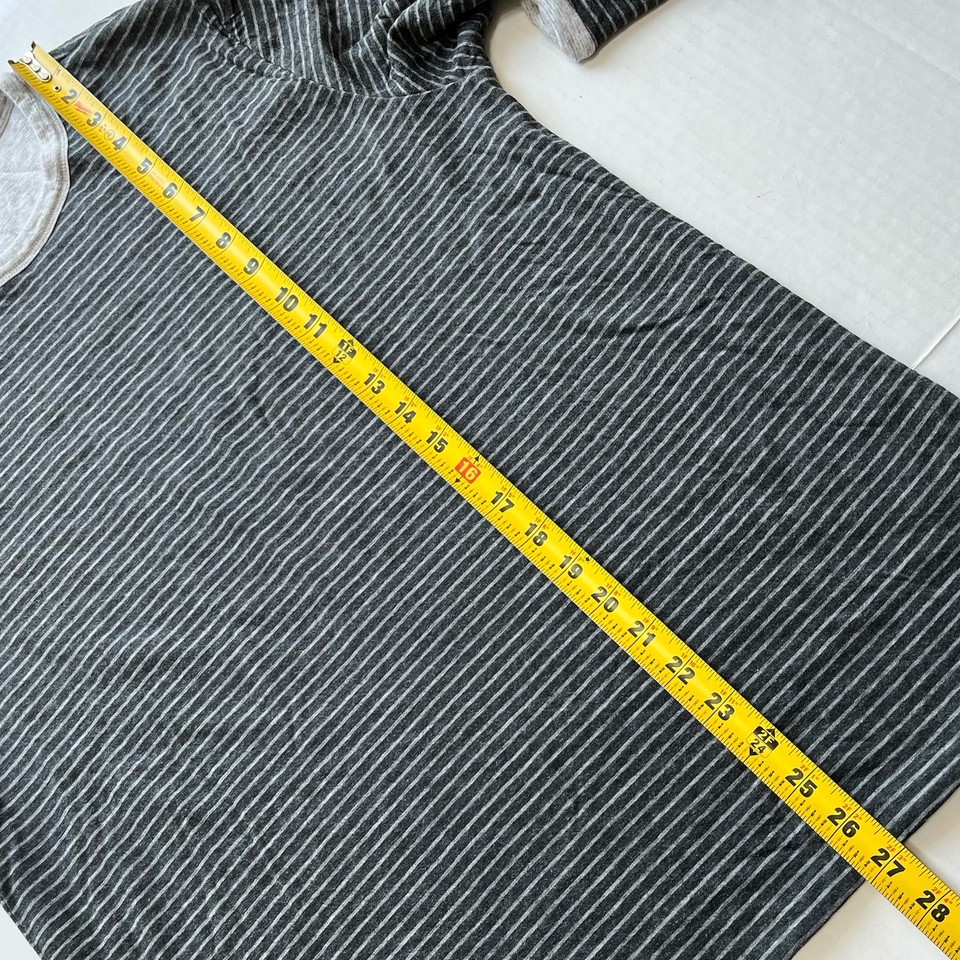 Reversable Case Faherty Sweatshirt Mens Gray Striped Reversible Long Sleeve Crewneck ...