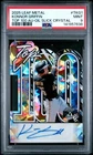 2025 LEAF METAL TOP 100 KONNOR GRIFFIN OIL SLICK CRYSTAL AUTO #/3 PSA 9 RC