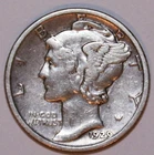 1929-D Mercury Dime - Very Fine - #2795AT