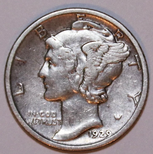 1929-D Mercury Dime - Very Fine - #2795AT