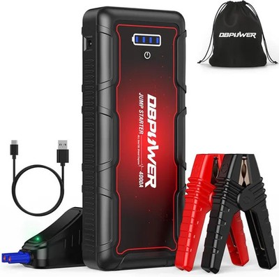 DBPOWER Jump Starter 4000A Peak 88.8Wh Portable Car Jump Starter (Up To ALL G...
