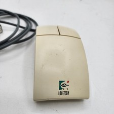Vintage Logitech Model M-MD14 - 2 Two Button Mechanical Ball Mouse