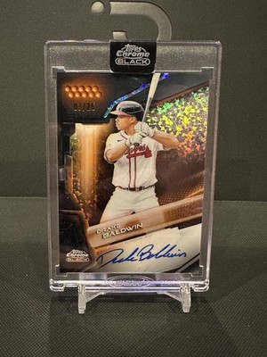 Topps 2026 Chrome Black Drake Baldwin Braves Hard Signed Auto Orange  /25 CBA-DB