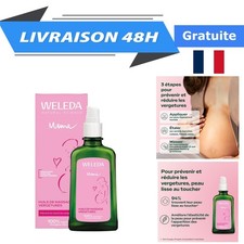 Weleda Huile de Massage Vergetures 100 ml Grossesse Anti-Vergetures Bio