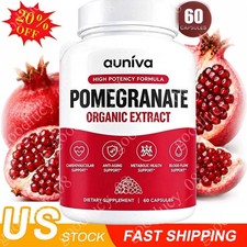 Auniva Pomegranate Extract Capsules, Natural Pomegranate Supplement US 20 OFF